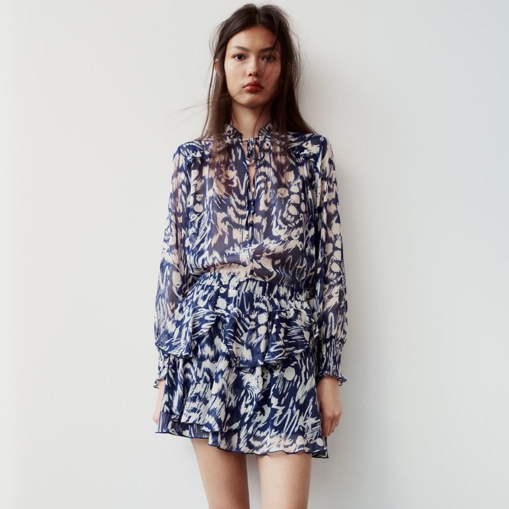Zara two piece ruffle set